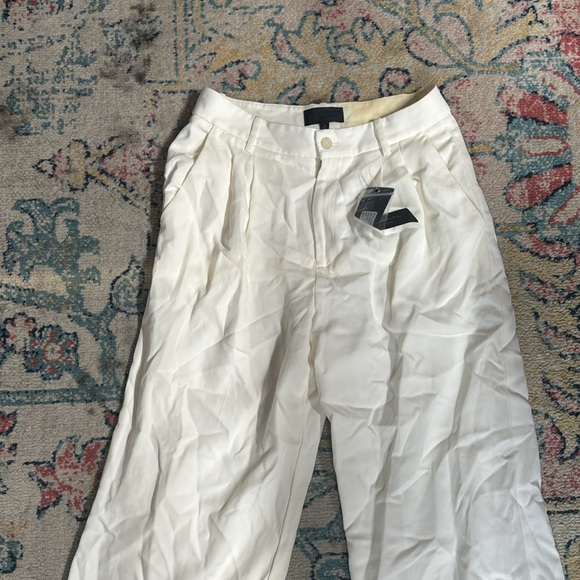 NWT NILI LOTAN Flavie Pant in Ivory size 4 - Picture 6 of 9